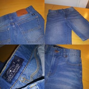 Lucky Brand Boys sz12 denim shorts